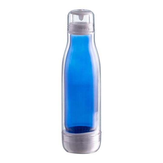 Butelka szklana z osłoną Smart, niebieski