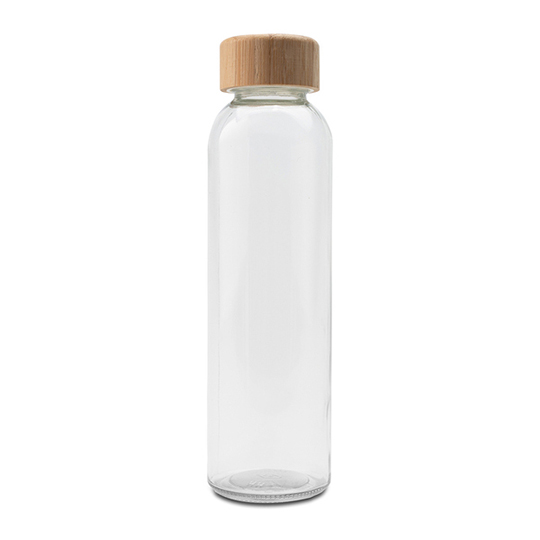 Szklana butelka Aqua Madera, brązowy