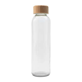 Szklana butelka Aqua Madera, brązowy