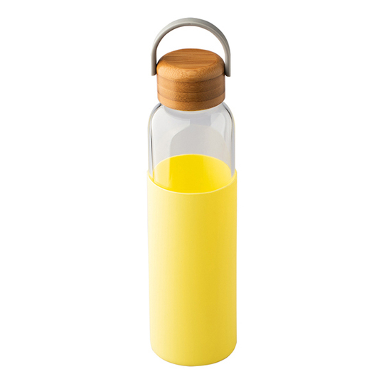 Szklana butelka Refresh, żółty