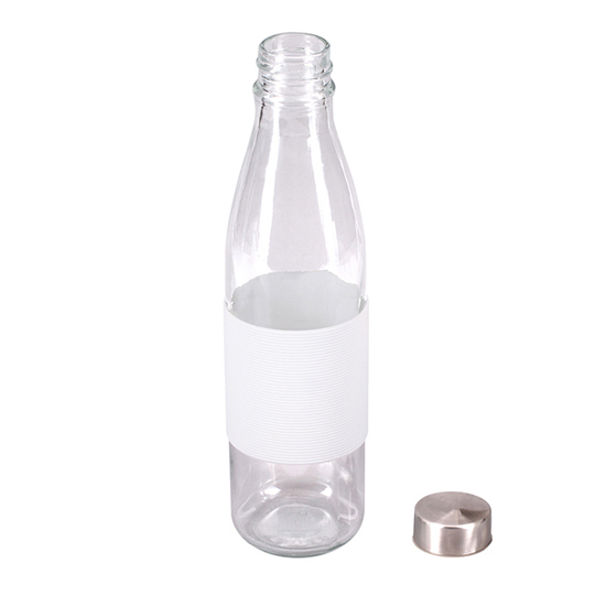 Szklana butelka Vigour, biały