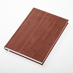 Kalendarz książkowy A4 dzienny, Acero, brązowy