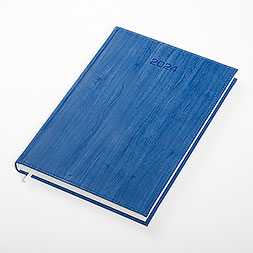 Kalendarz książkowy A4 dzienny, Acero, niebieski