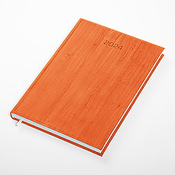 Kalendarz książkowy A4 dzienny, Acero, pomarańczowy