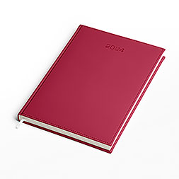 Kalendarz książkowy A4 dzienny, Vivella, różowy