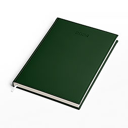 Kalendarz książkowy A4 dzienny, Vivella, zielony