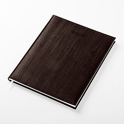 Kalendarz książkowy A4 tygodniowy, Acero, ciemnobrązowy