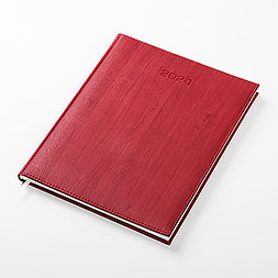 Kalendarz książkowy A4 tygodniowy, Acero, czerwony
