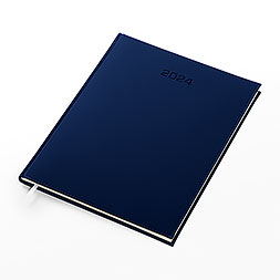 Kalendarz książkowy A4 tygodniowy, Denim, niebieski