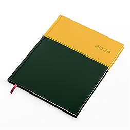 Kalendarz książkowy A4 tygodniowy, Napoli, żółto-zielony