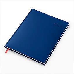Kalendarz książkowy A4 tygodniowy, Turyn, niebieski