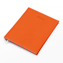 Kalendarz książkowy A4 tygodniowy, Vellutino, pomarańczowy