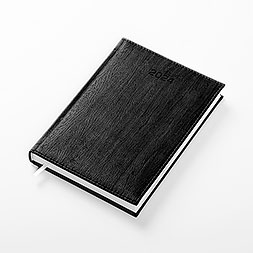Kalendarz książkowy A5 dzienny, Acero, czarny