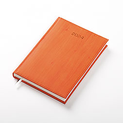 Kalendarz książkowy A5 dzienny, Acero, pomarańczowy