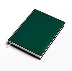 Kalendarz książkowy A5 dzienny, Caprice, zielony