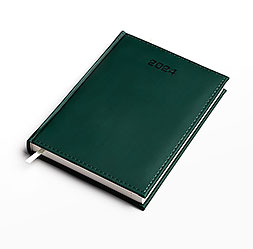 Kalendarz książkowy A5 dzienny, Parigina Bio, zielony