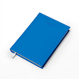 Kalendarz książkowy A5 dzienny, Vellutino, jasnoniebieski