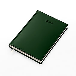Kalendarz książkowy A5 dzienny, Vivella, zielony