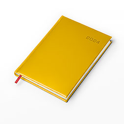 Kalendarz książkowy A5 tygodniowy, Turyn, żółty