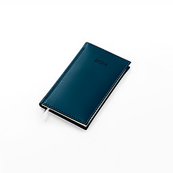 Kalendarz książkowy A6 tygodniowy Light, Velour, niebieski