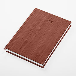 Kalendarz książkowy B5 dzienny, Acero, brązowy