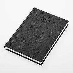 Kalendarz książkowy B5 dzienny, Acero, czarny
