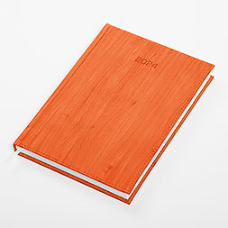 Kalendarz książkowy B5 dzienny, Acero, pomarańczowy