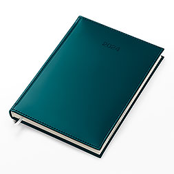 Kalendarz książkowy B5 dzienny, Vivella, niebieski