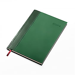 Kalendarz książkowy B5 tygodniowy, Genewa, zielono-zielony