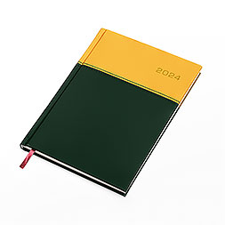 Kalendarz książkowy B5 tygodniowy, Napoli, żółto-zielony