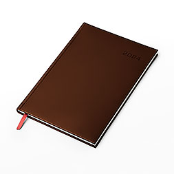 Kalendarz książkowy B5 tygodniowy, Turyn, brązowy