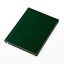 Kalendarz książkowy B5 tygodniowy, Velour, zielony