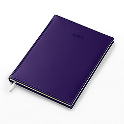 Kalendarz książkowy B5 tygodniowy, Vivella, fioletowy