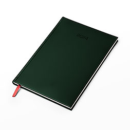 Kalendarz książkowy B5 tygodniowy z notesem, Turyn, zielony