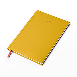 Kalendarz książkowy B5 tygodniowy z notesem, Turyn, żółty