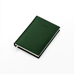 Kalendarz książkowy B6 dzienny, Vivella Economic, zielony