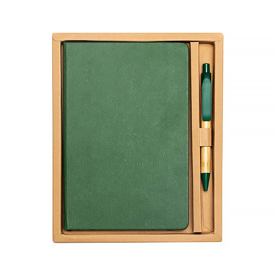 Notes z długopisem Forest, zielony